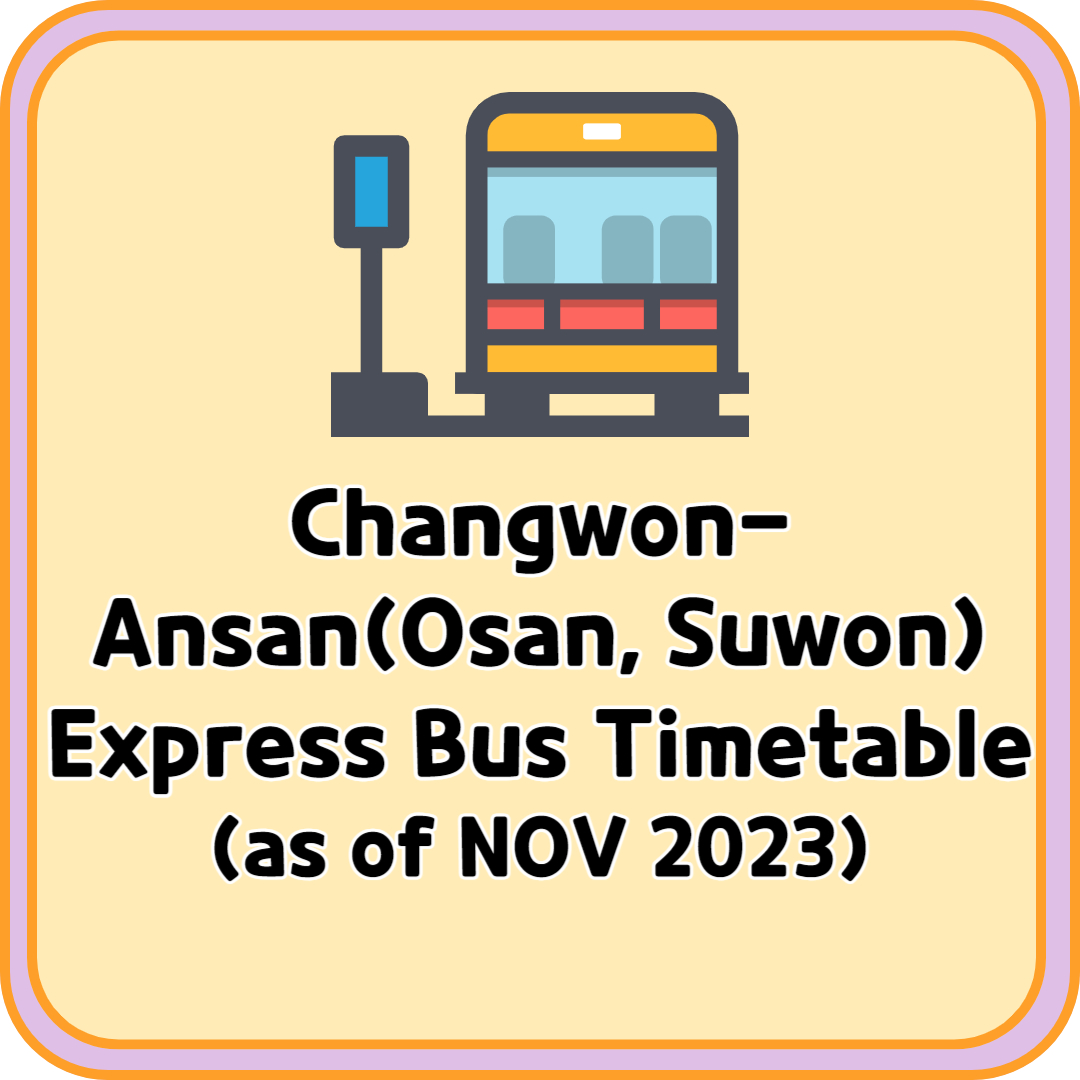 Changwon Ansan Express Bus