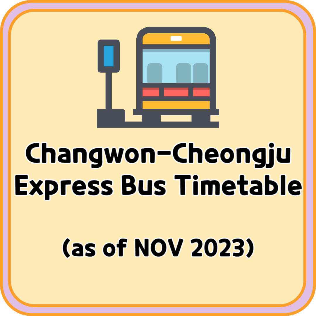 Changwon Cheongju Express Bus