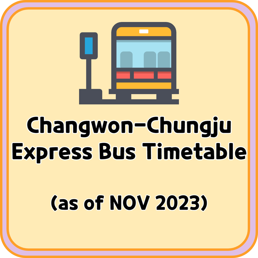 Changwon Chungju Express Bus