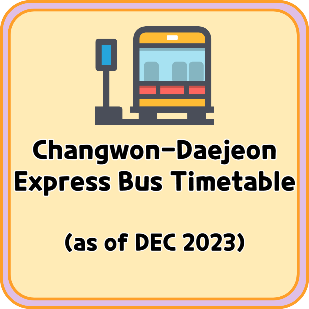 Changwon Daegeon Express Bus