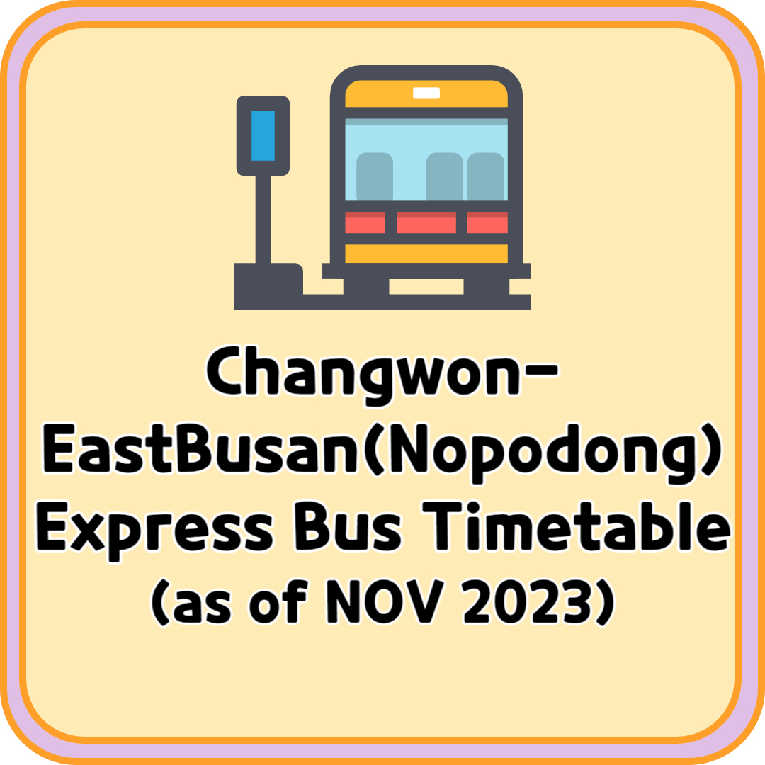 Changwon Eastbusan Express Bus
