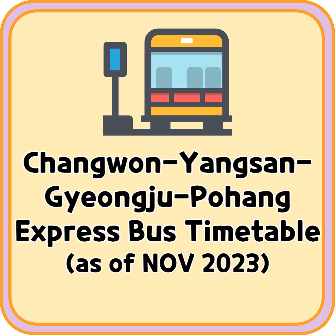 Changwon Pohang Express BUs
