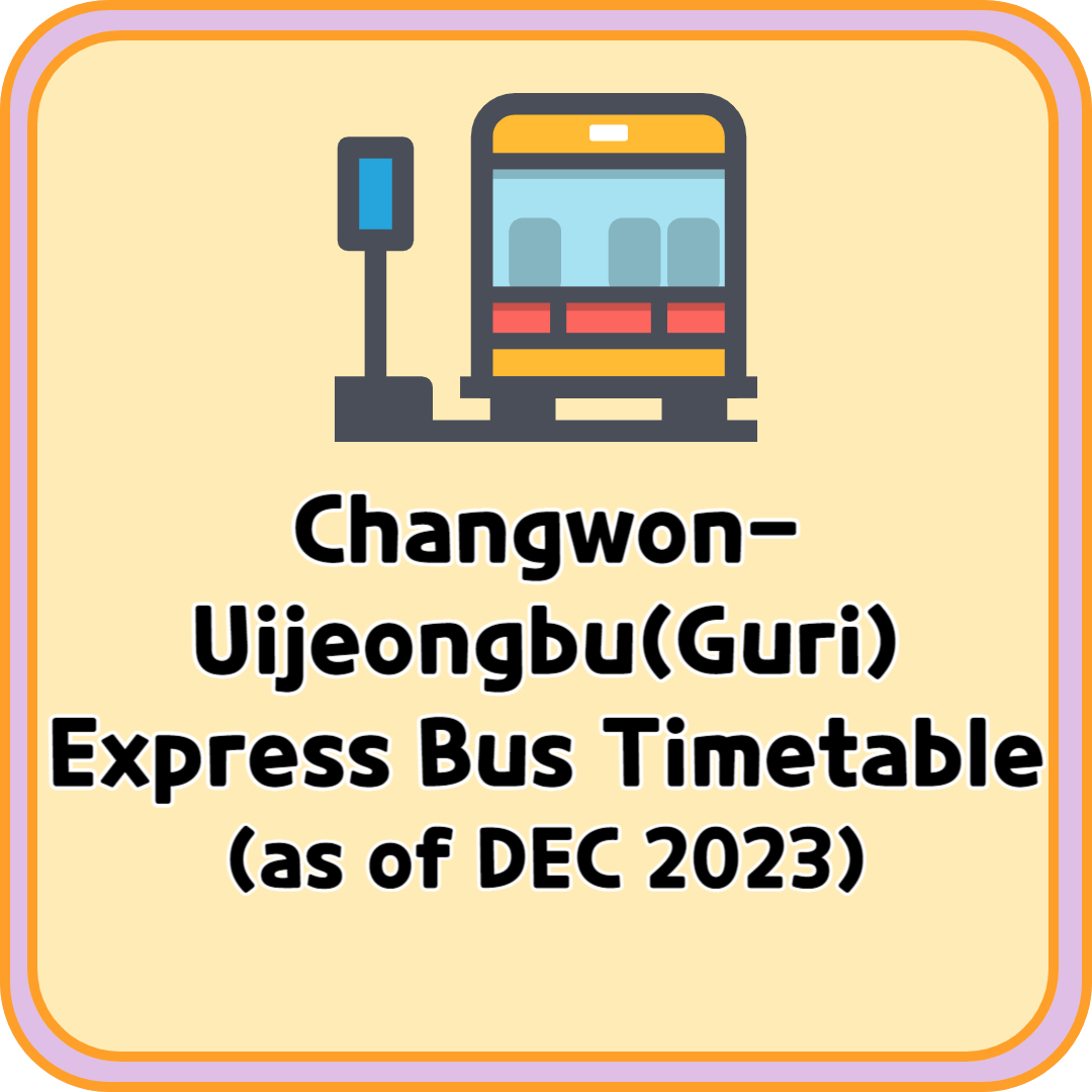 Changwon Uijeongbu Express Bus