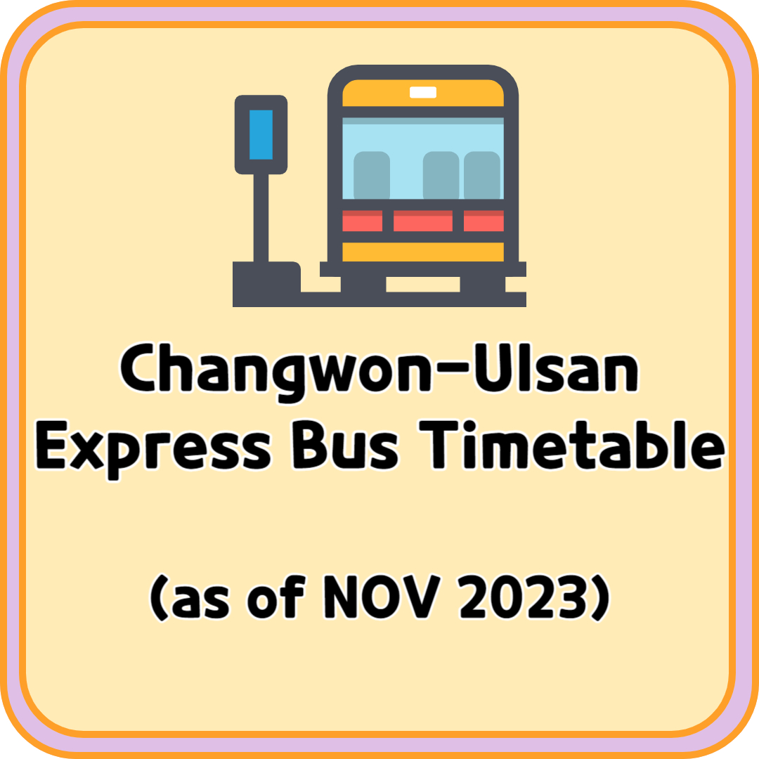 Changwon Ulsan Express Bus