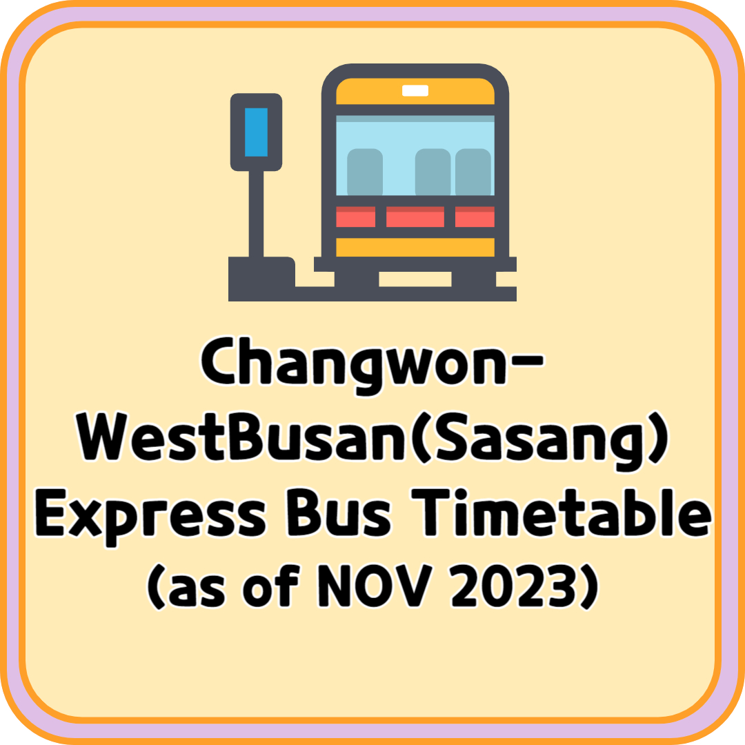 Changwon WestBusan Express Bus