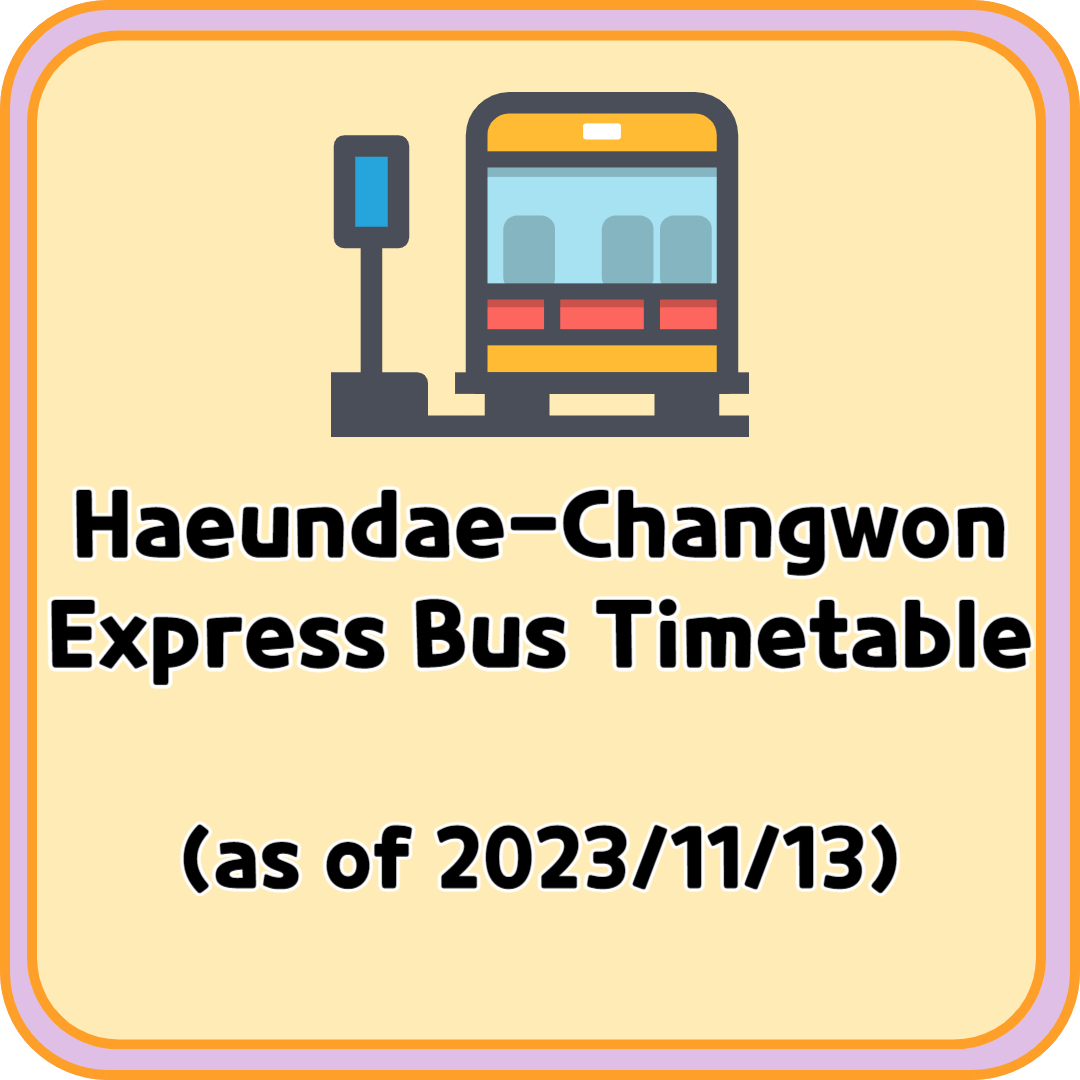 Haeundae Changwon Express Bus