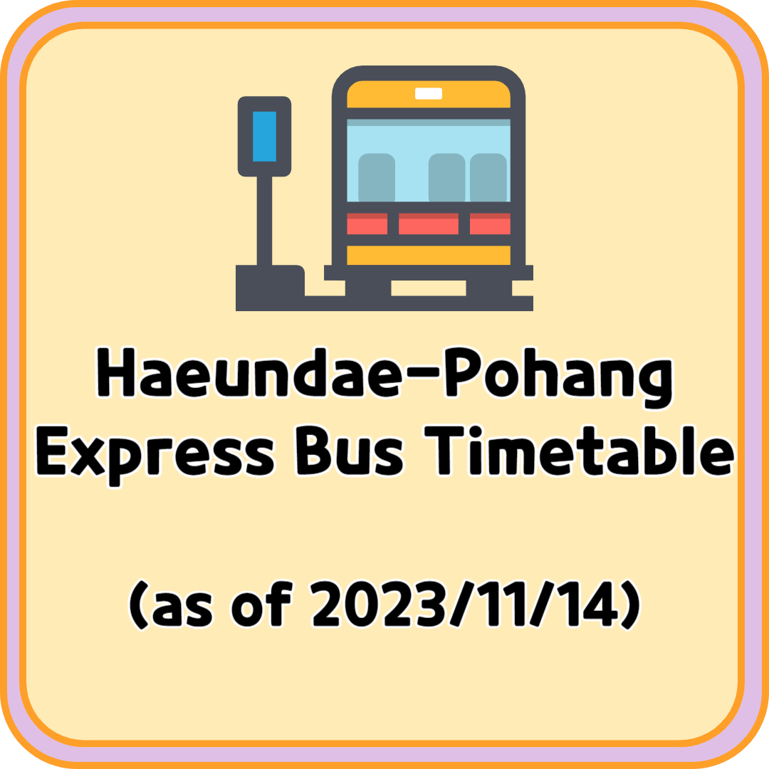 Haeundae Pohang Express Bus