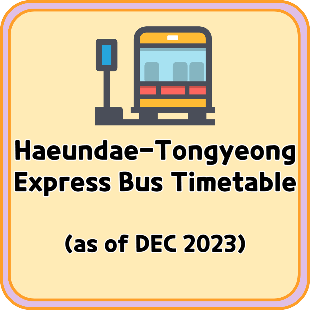 Haeundae Tongyeong Express Bus