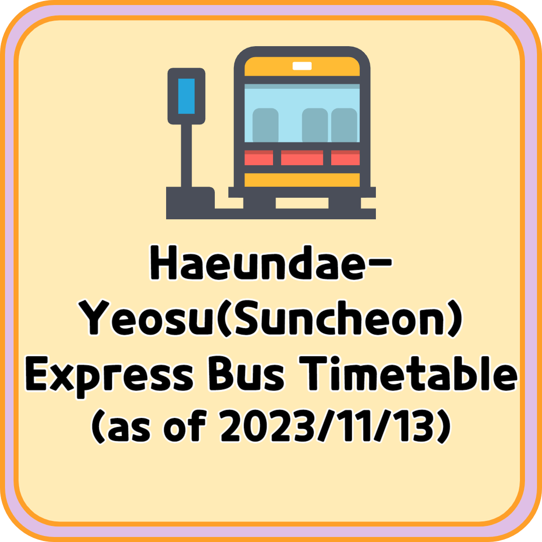 Haeundae Yeosu Express Bus