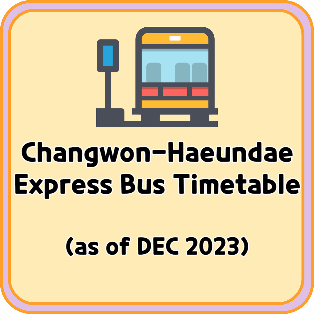 Changwon Haeundae Express Bus