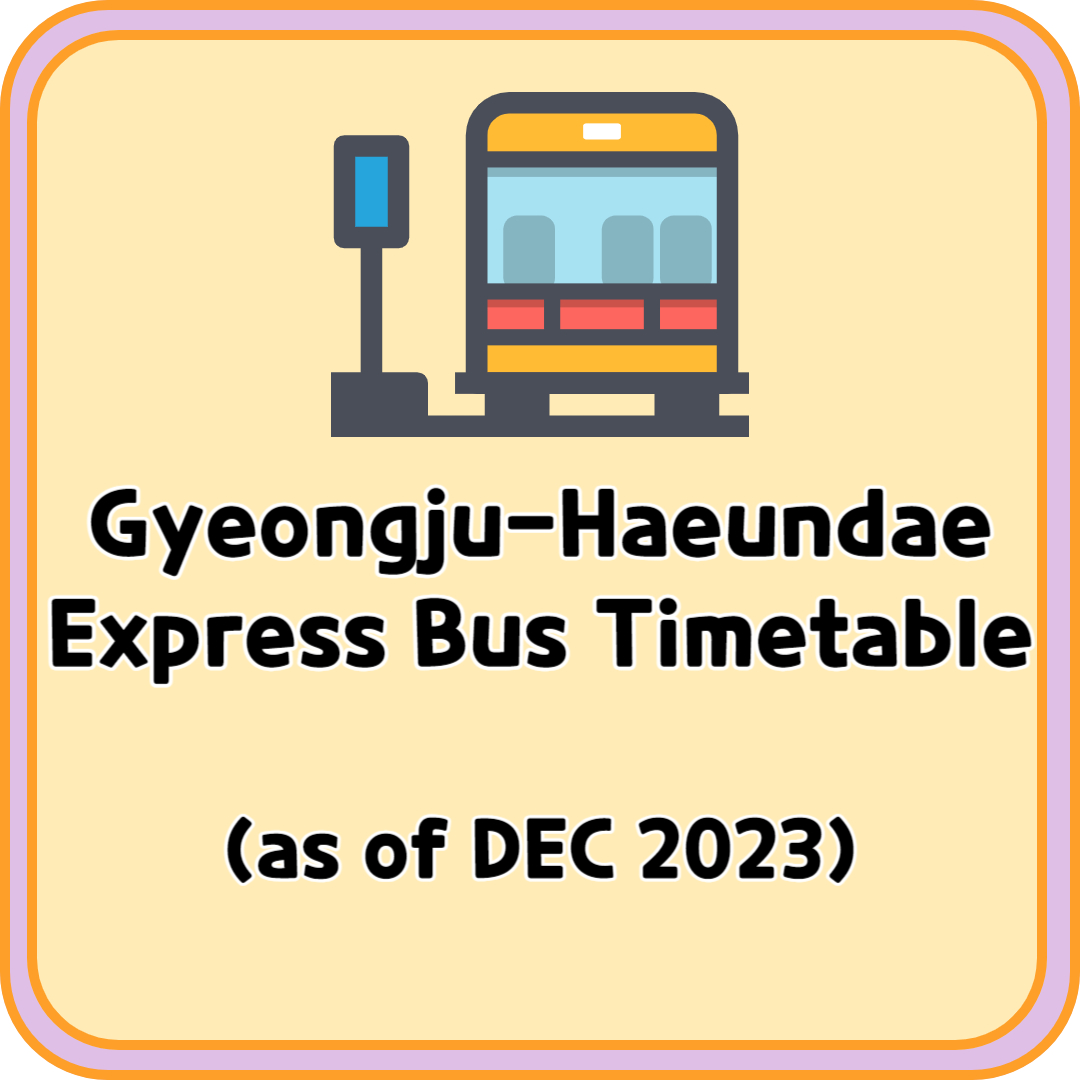 Gyeongju Haeundae Express Bus