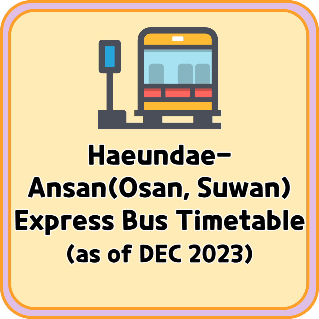 Haeundae Ansan Express Bus