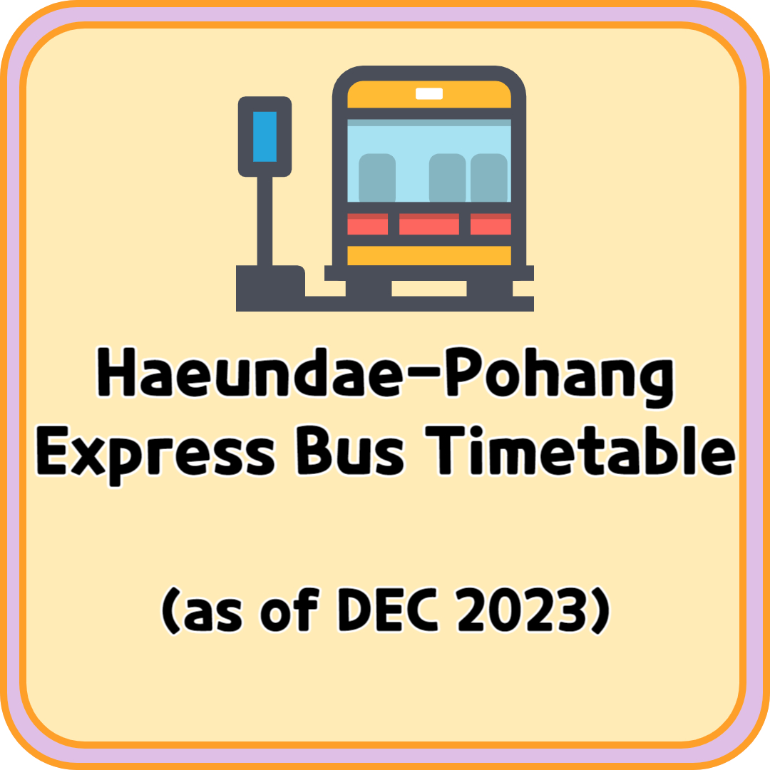 Haeundae Pohang Express Bus
