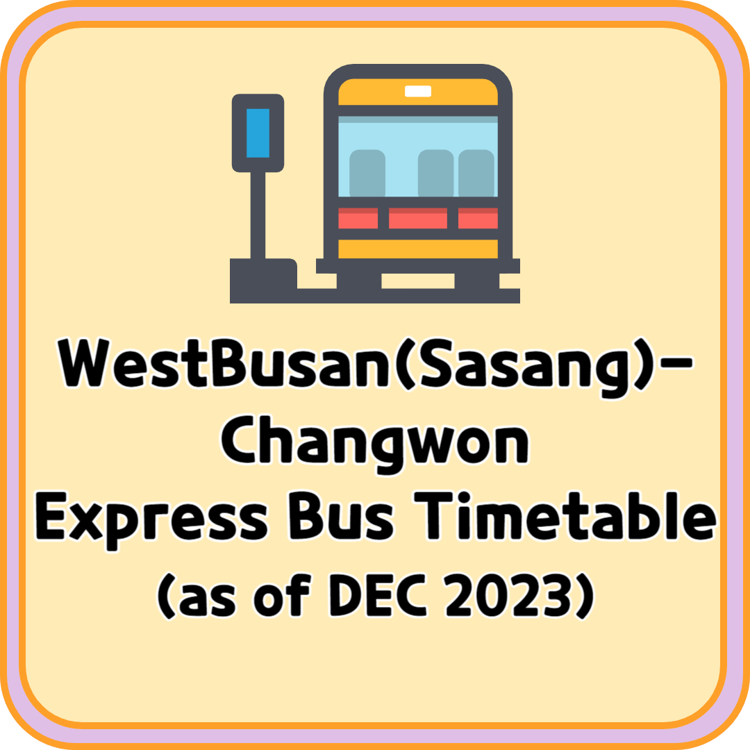 WestBusan Changwon Express Bus