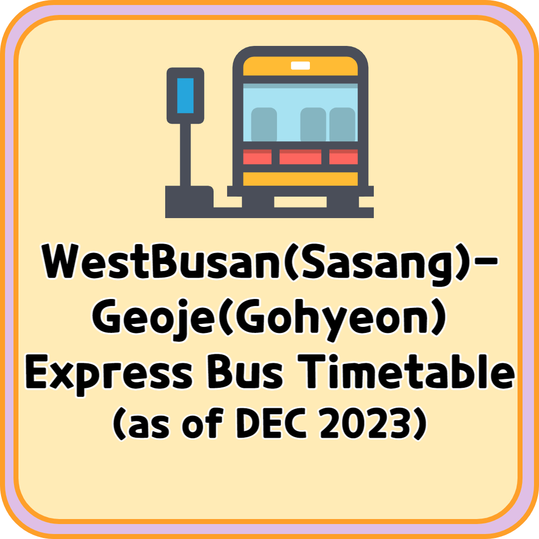 WestBusan Gohyeon Express Bus