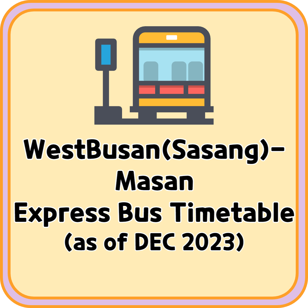 WestBusan Masan Express Bus